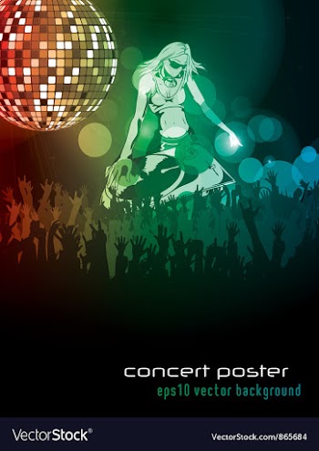 Concert poster vector image