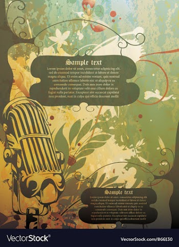 Concert poster vector image