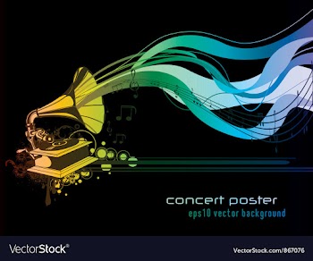 Concert poster vector image