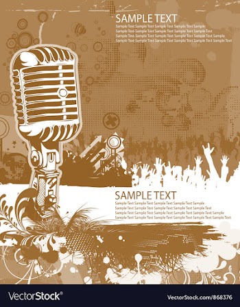 Concert poster vector image