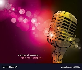 Concert poster vector image