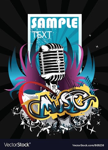 Concert poster vector image