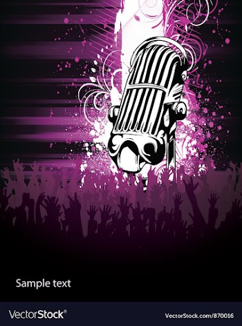 Concert poster vector image