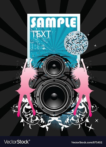 Concert poster vector image