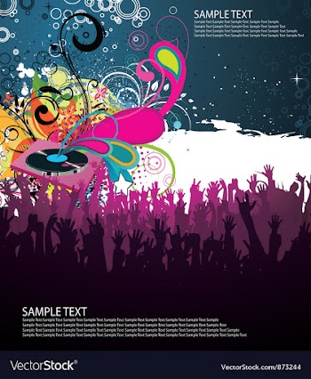 Concert poster vector image