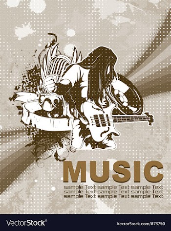 Concert poster vector image