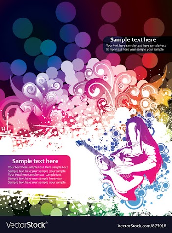  					Concert poster vector image														