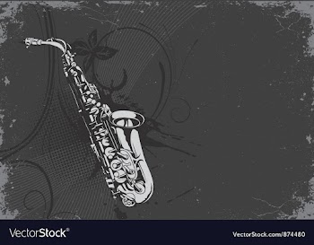 Concert poster with saxophone vector image