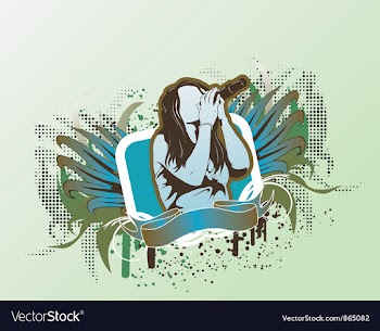 Concert poster with singer vector image