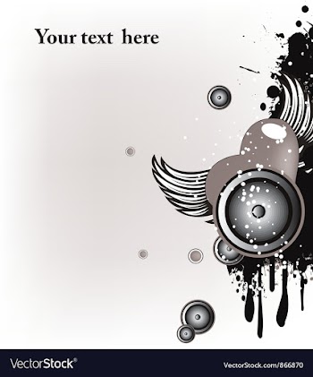Concert poster with speakers vector image