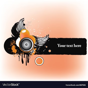 Concert poster with speakers vector image