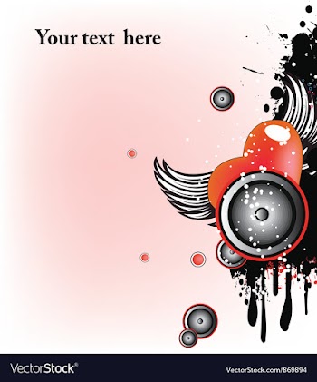 Concert poster with speakers vector image