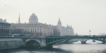 Concrete Bridge Near Buildings