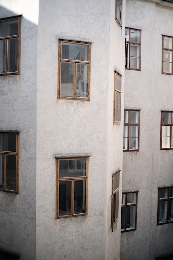 Concrete Building Full Of Windows