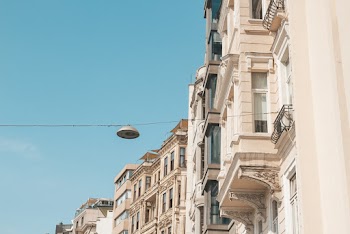 Concrete Building With Balconies