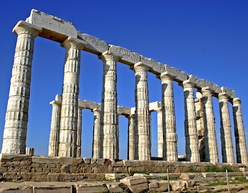 Concrete Pillars during Daytime