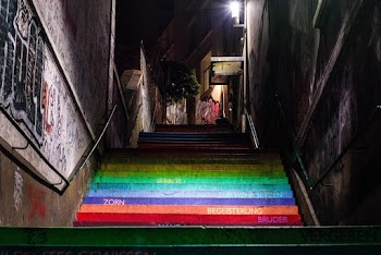 Concrete Stair With Colors