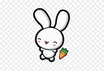 Conejitos Kawaii Png - Cute Bunny Kawaii Clipart