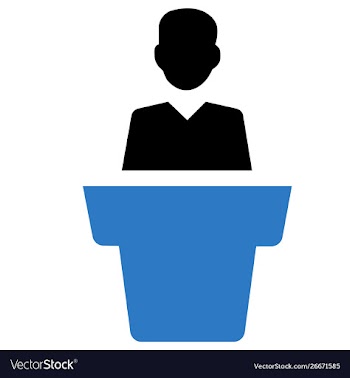 Conference lecture icon vector image