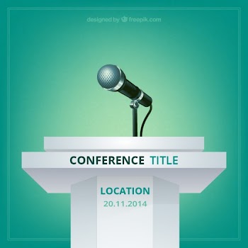 Conference poster Free Vector