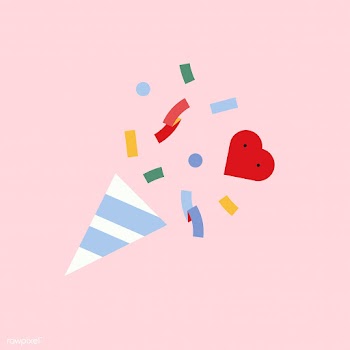 Confetti and heart | Free stock vector - 559592