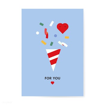 Confetti and heart | Free stock vector - 559612