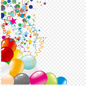 Confetti Balloon Party Carnival - Colored balloons element vector 