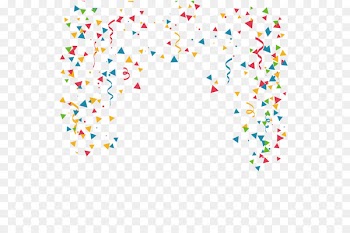 Confetti Clip art - Vector colored triangle and ribbons 