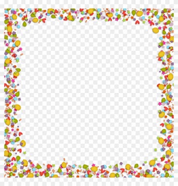 Confetti Clipart Border For Kids - Background For Microsoft Word
