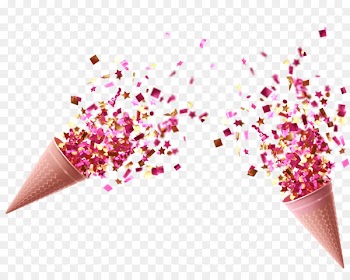 Confetti Paper Wedding Party Clip art - red Confetti 