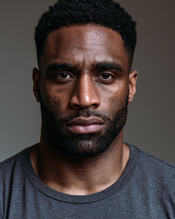 Confident Black American Male Actor Portrait