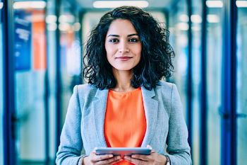 Confident Businesswoman in Modern Office