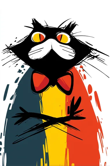 Confident Cat with a Bold Attitude Confident Cat with a Bold Attitude