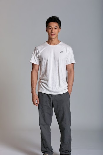 Confident Chinese Male Model in Casual Attire
