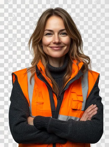 Confident Dutch Logistics Employee in Safety Vest