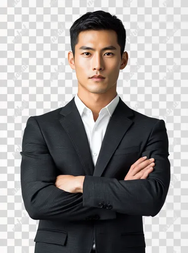 Confident Korean Teacher in Professional Attire: A Portrait Confident Korean Teacher in Professional Attire: A Portrait