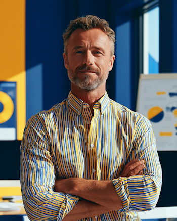 Confident Professional in Modern Office