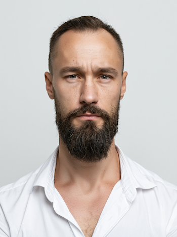 Confident Slavic Man Portrait