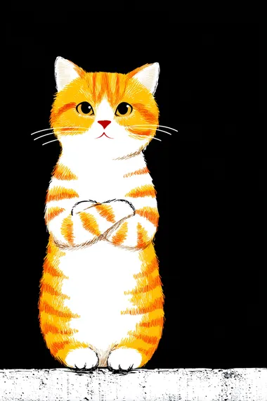Confident Standing Cat Confident Standing Cat