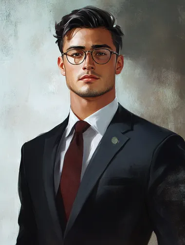 Confident Young CEO in Business Suit Confident Young CEO in Business Suit
