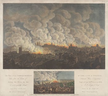 Conflagration of the City of Bristol, | Free Photo - rawpixel
