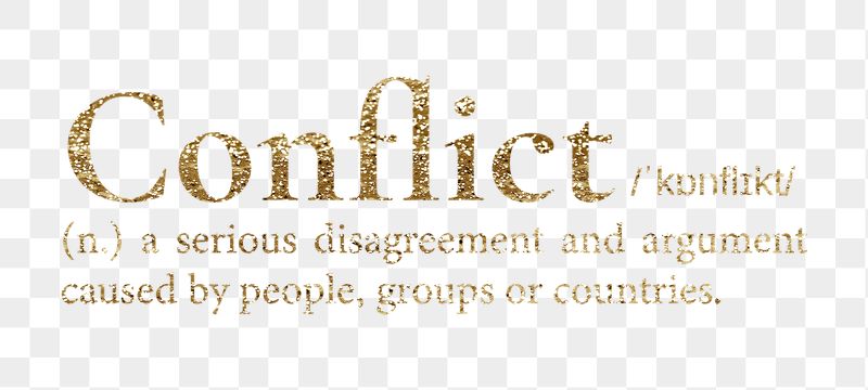 Conflict png dictionary word sticker, | Free PNG - rawpixel