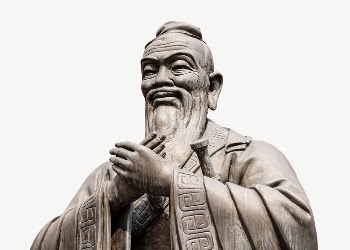Confucius sculpture statue  collage | Free PSD - rawpixel