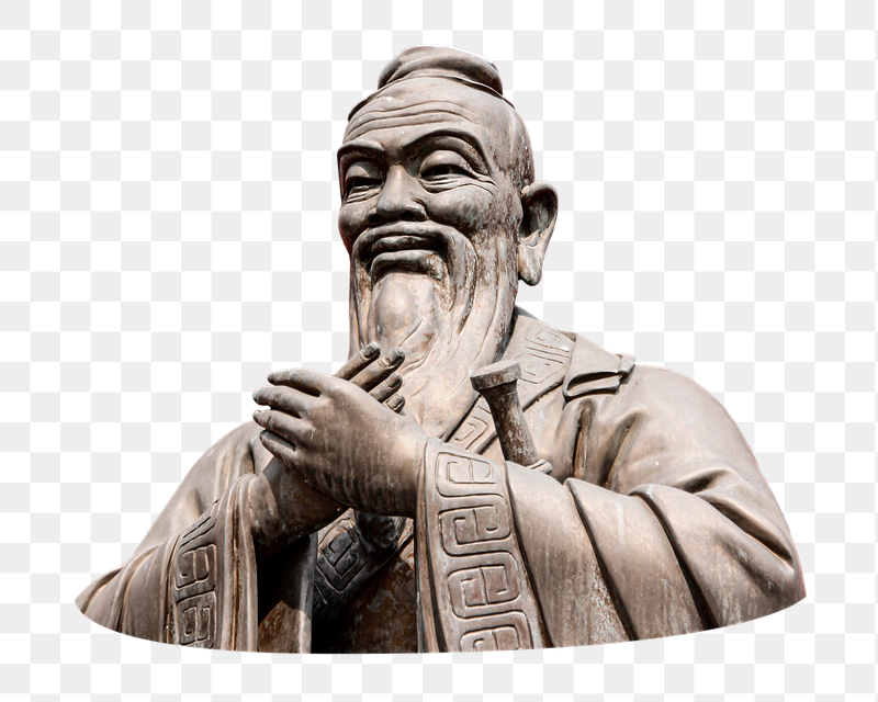 Confucius sculpture statue  png | Free PNG - rawpixel