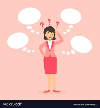 Confuse Woman vector image