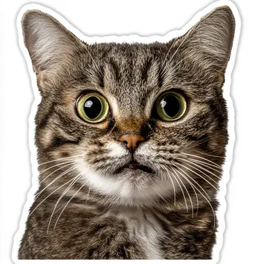 Confused Cat: Perfect Reaction Sticker for Memes! Confused Cat: Perfect Reaction Sticker for Memes!