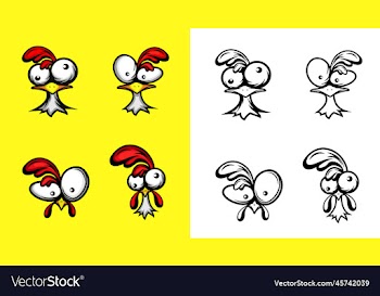 confused crazy chicken head set