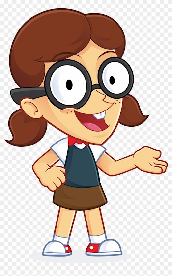 Confused Nerd Geek Stock Vector - Girl Geek