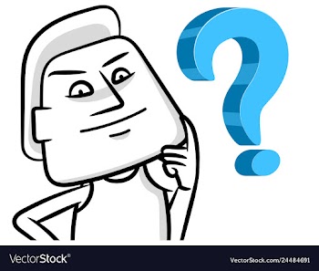 Confused white man cartoon concept vector image