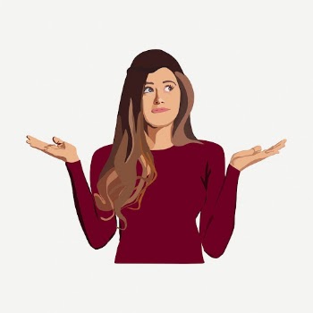 Confused woman clipart, collage element | Free PSD - rawpixel
